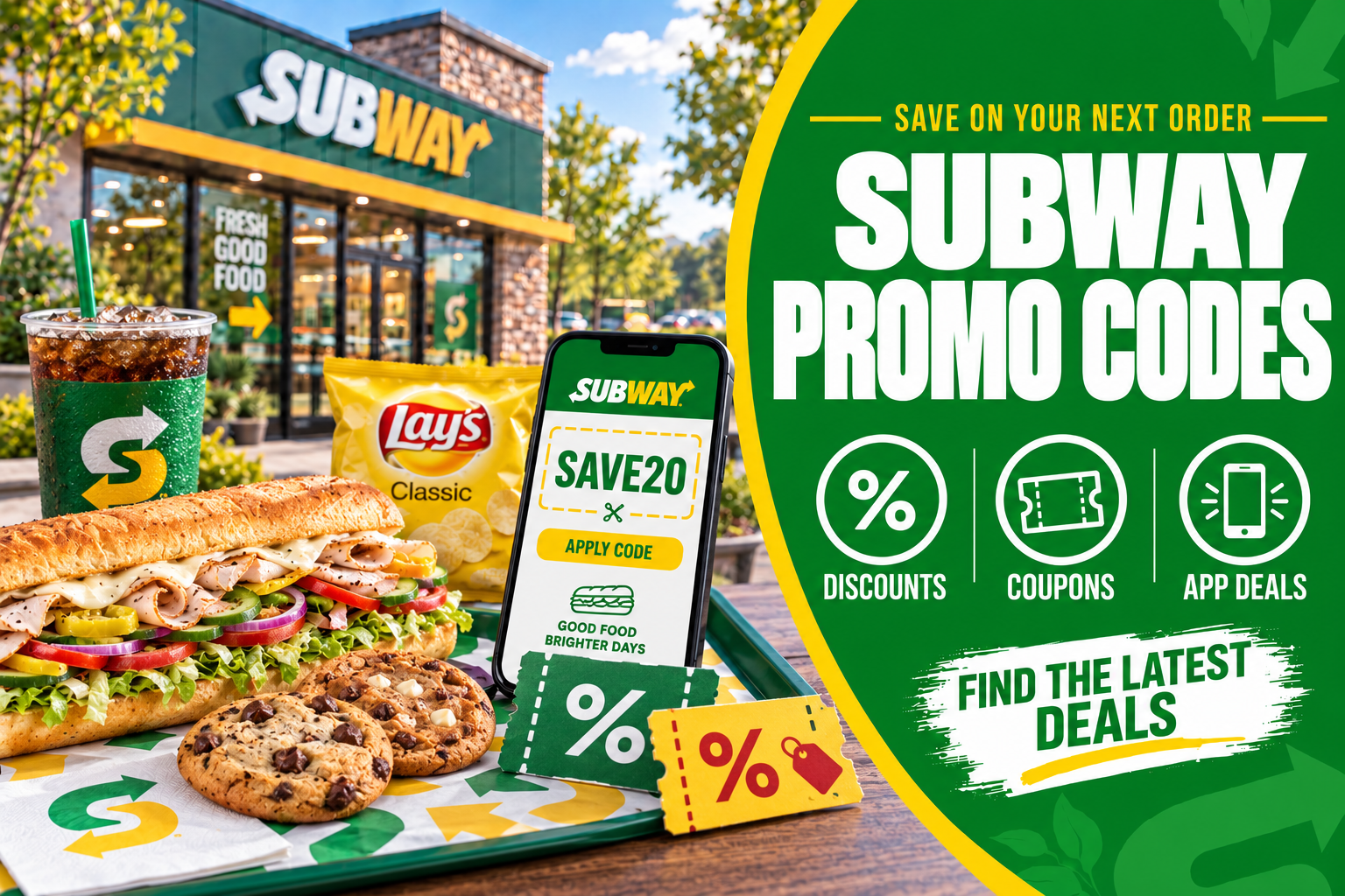 Subway Coupons & Promo Codes 2026 1 Subway Promo Code