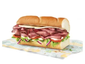Subway Menu USA 16 Roast Beef