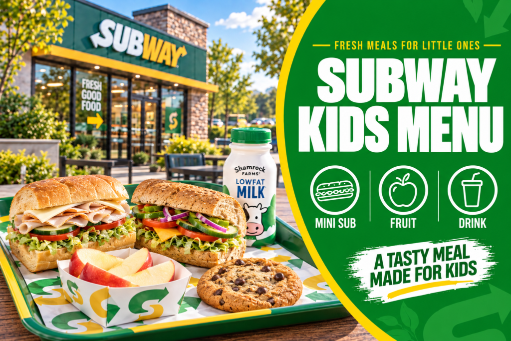 Subway Kids Menu
