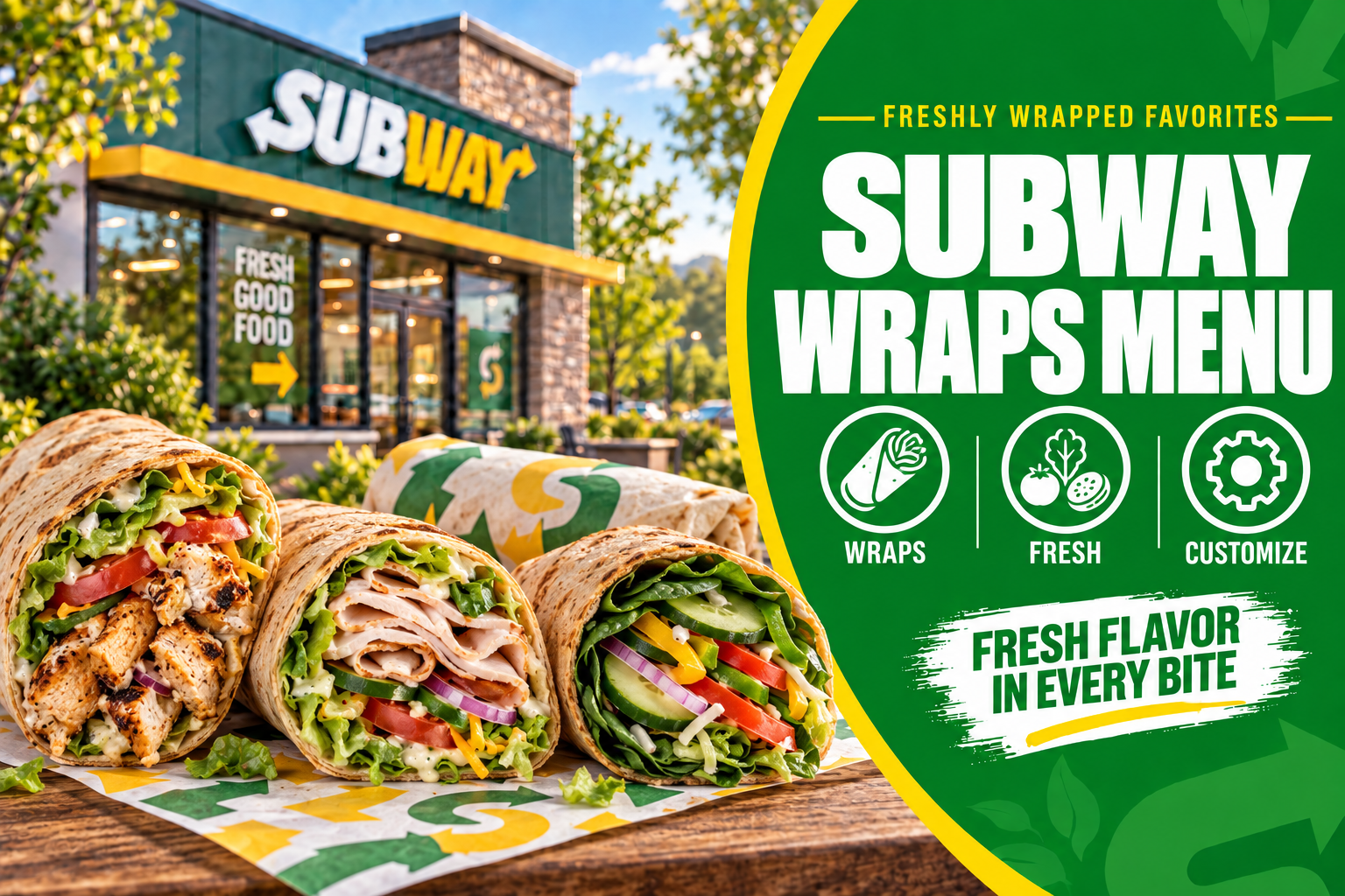 Subway Wraps Menu 1 Subway Wraps Menu